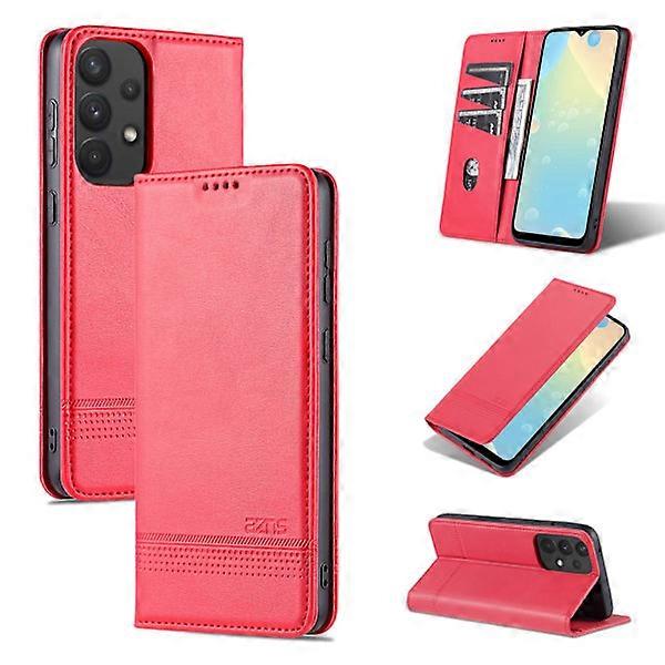 Compatible with Samsung Galaxy A53 5G - Practical Yazunshi Wallet Case Red