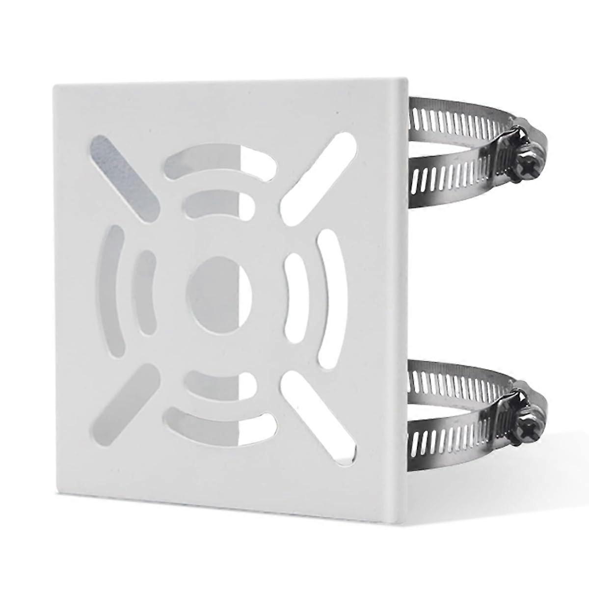 Security Camera Pole Mount, Stainless Steel Adjustable Bracket with 4 Straps for Outdoor CCTV and Solar Panel