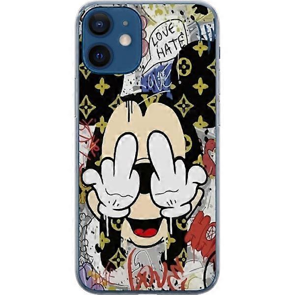 Compatible with Apple compatible with iPhone 12 Transparent Case Mickey Mouse LV