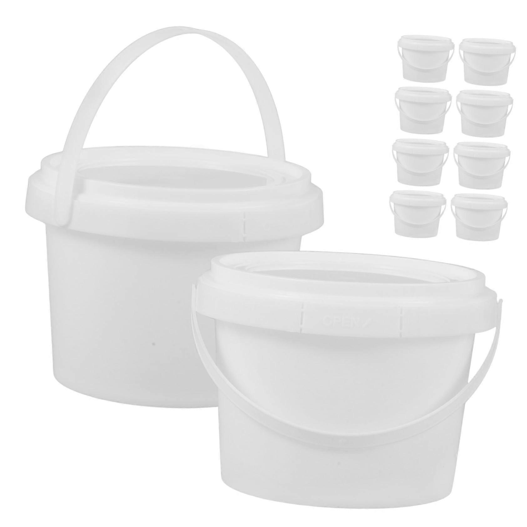 10pcs Reusable Ice Cream Storage Containers with Lids LeakProof Plastic Freezer Boxes MultiColor