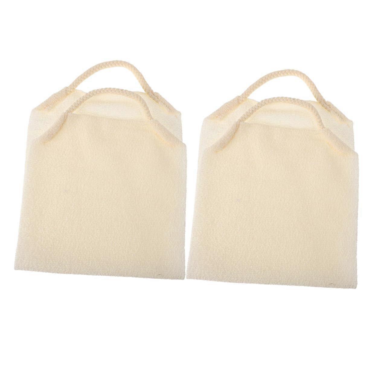 2 Pack Exfoliating Back Scrubber for Shower, Long Stretchable Bath Towel for Deep Cleansing