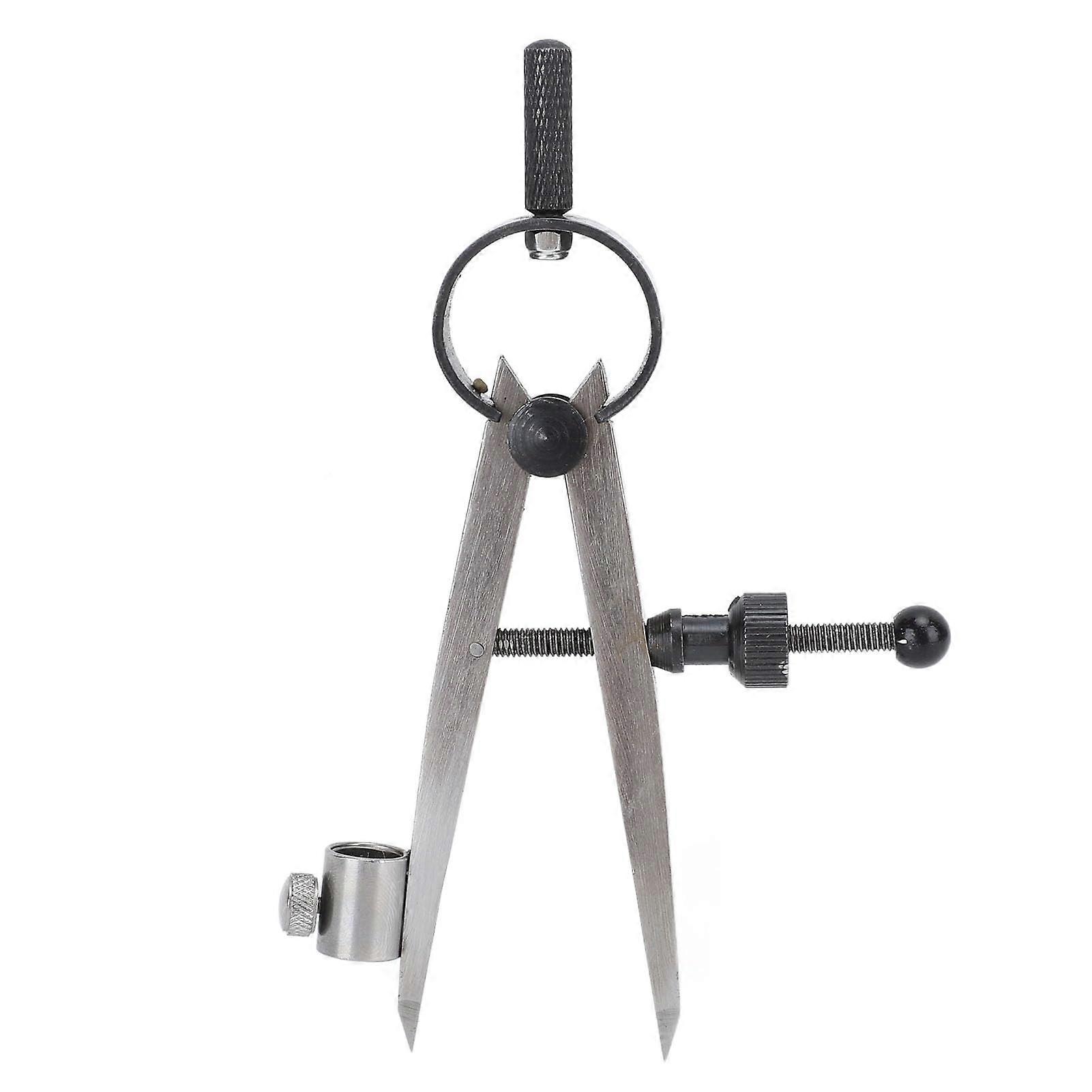Adjustable Spring Caliper 75mm Carbon Steel Flat Leg with Lockable Divider for Precise Craft Work