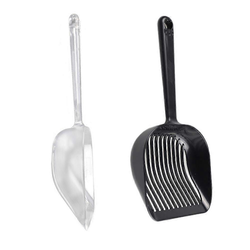 Plastic Cat Litter for Cleaning with 2Pcs Portable Poop Scoops