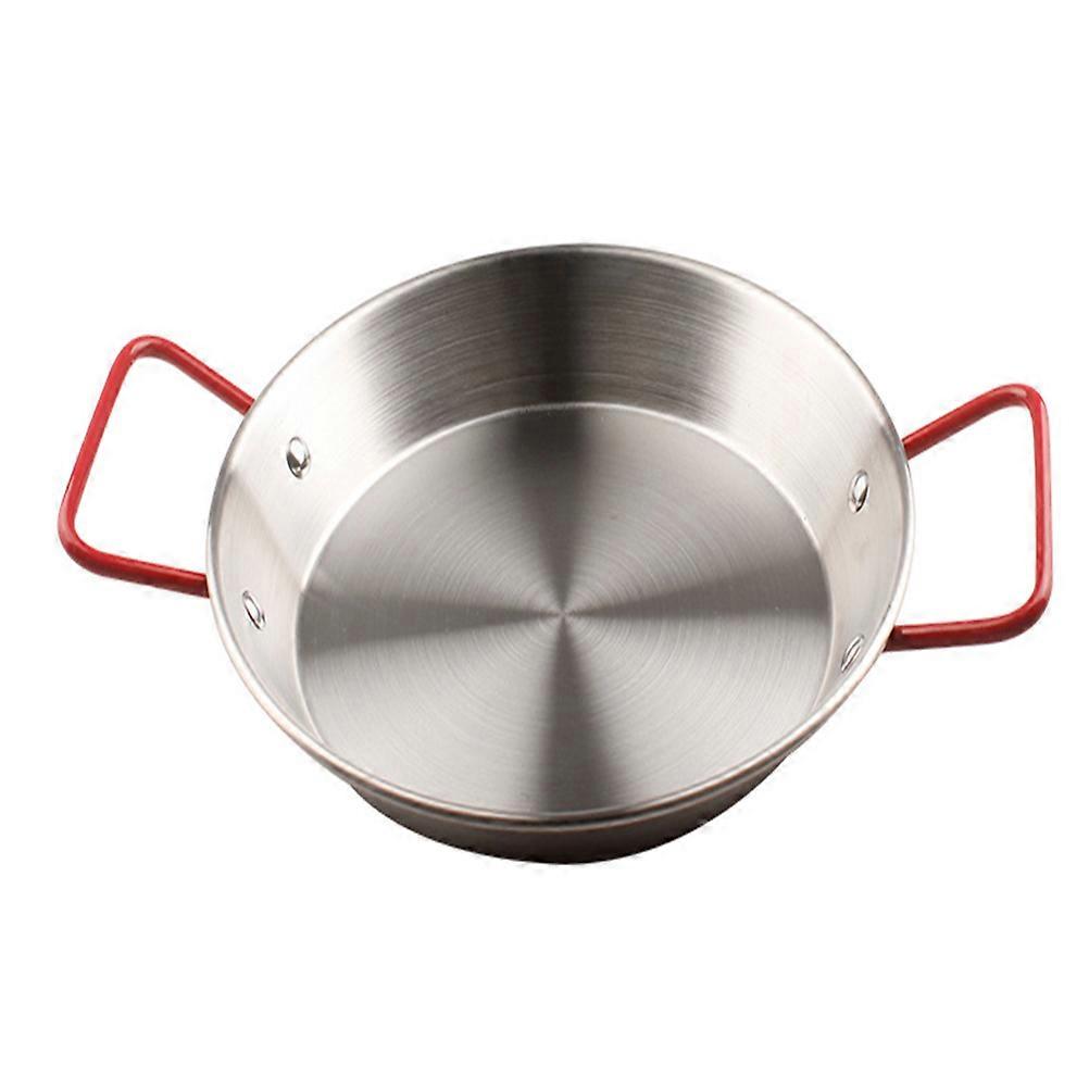 Stainless Steel Serving Tray Multi Purpose Square Tableware For Home Kitchen With Double Handles 1Set