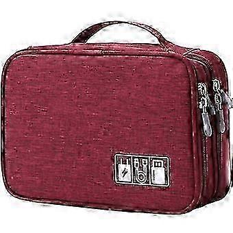 Travel Cable Organizer Bag, Electronic Accessories Case Portable Layer Cable Storage Bag