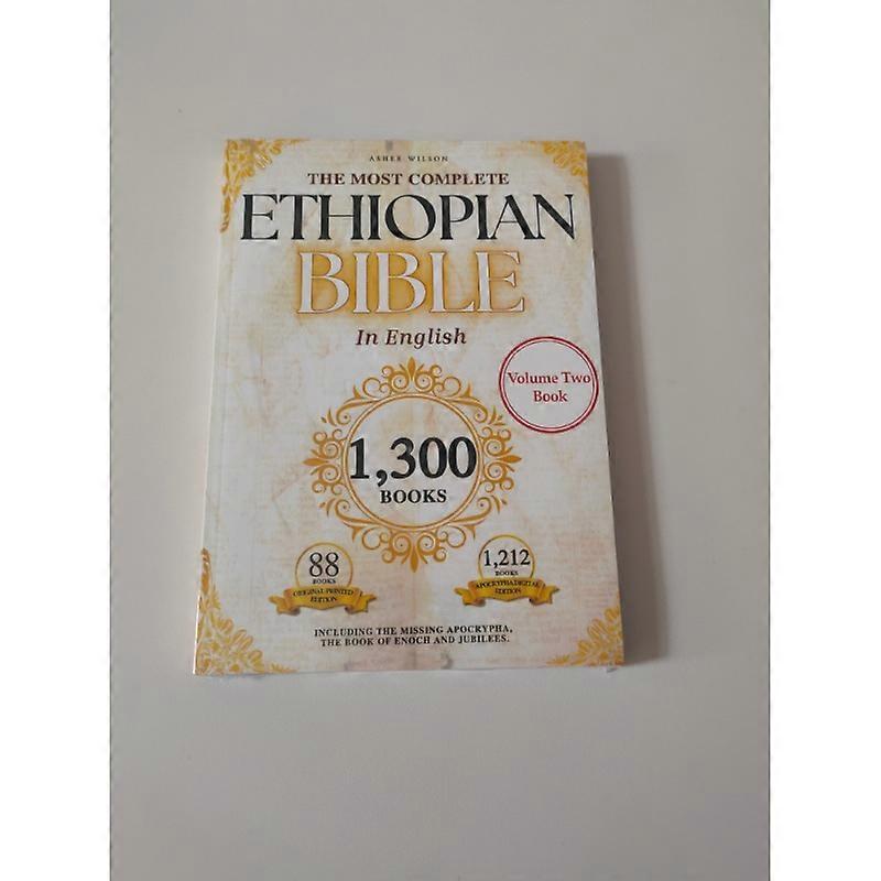 (Pack de deux) LA BIBLE ÉTHIOPIENNE COMPLÈTE en anglais 88 Écritures : y compris les apocryphes manquants, le livre d'Hénoch, les Jubilés.