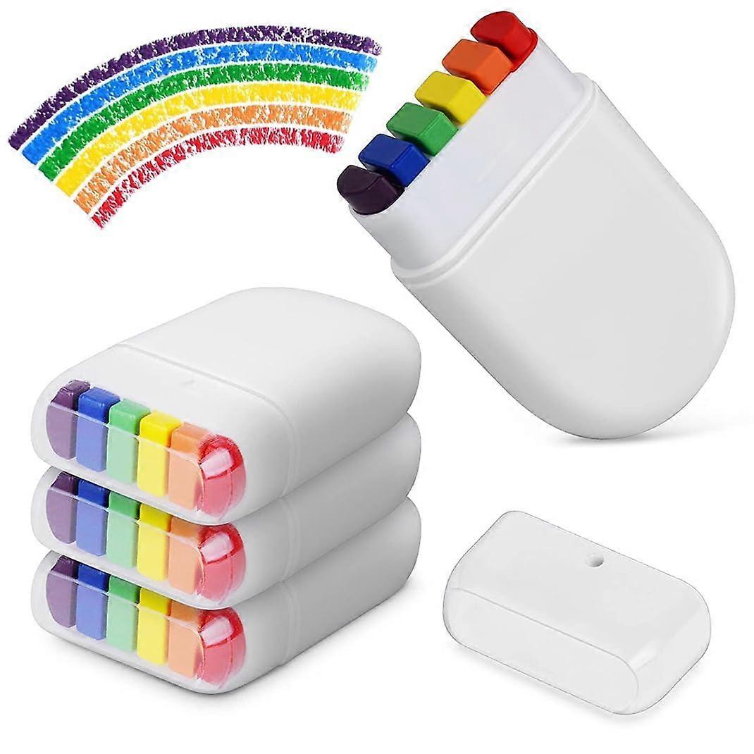 Rainbow Face Paint Sticks 4 Pack for Pride Parade Festivals Easy Clean SkinFriendly Formula