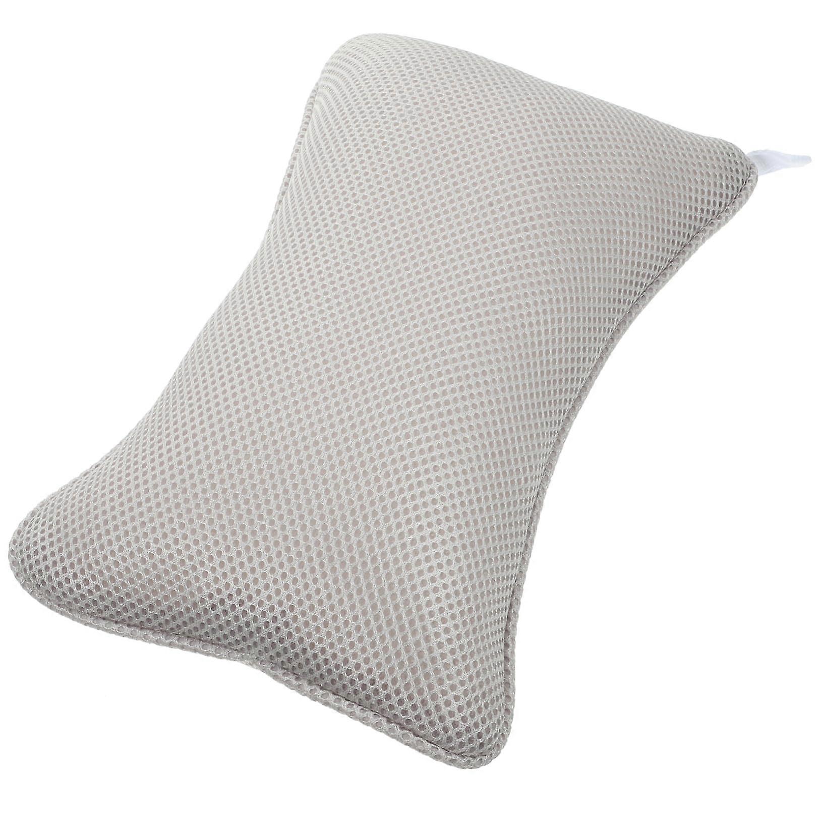 Bath Pillow with Ergonomic Neck and Back Support, Soft Breathable Waterproof Spa Comfort for Bathtub