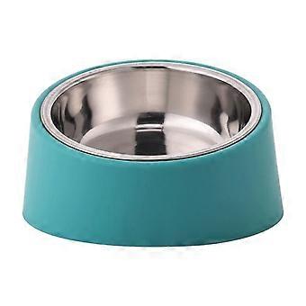 15" skrå foderskål med hævet vinkel og vand til hunde og katte, aftagelig og skridsikker og spildfri, nemmere at nå maden.