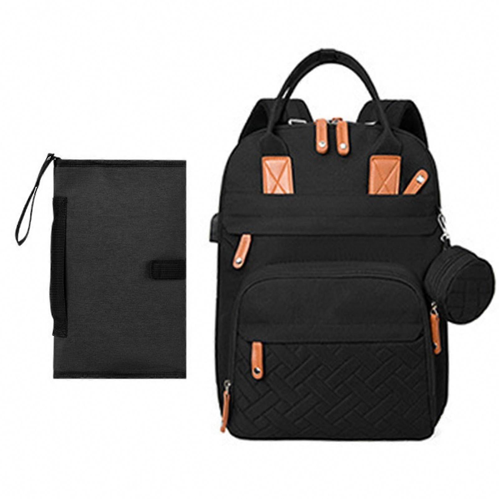 Large Diaper Backpack with Changing Pad for Strollers and Walks