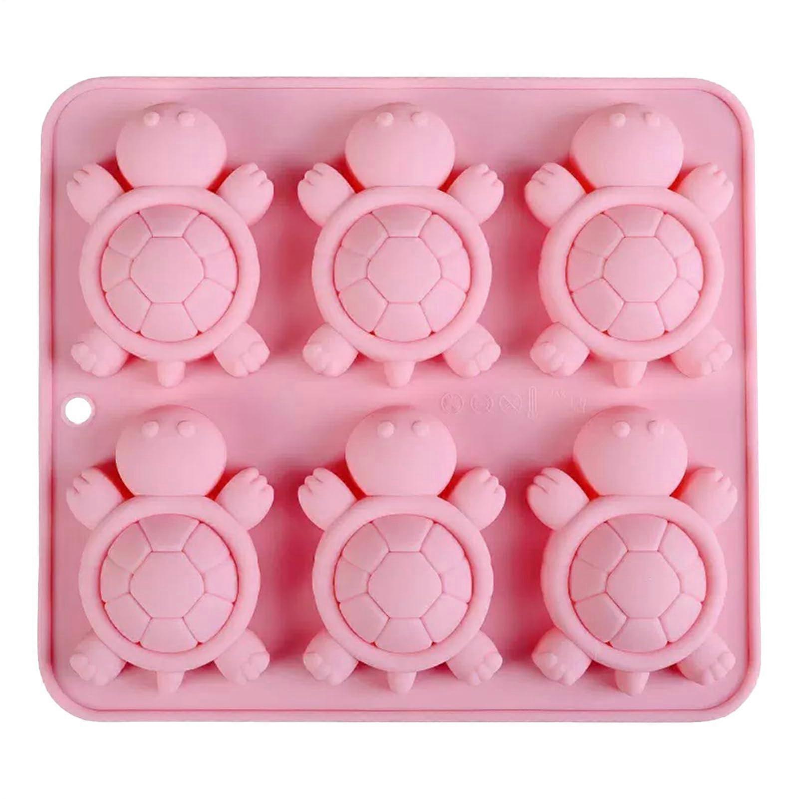 Silicone Ice Cube Tray Turtle Shape Mold for Easy Release Drinks Cocktails Party Decor