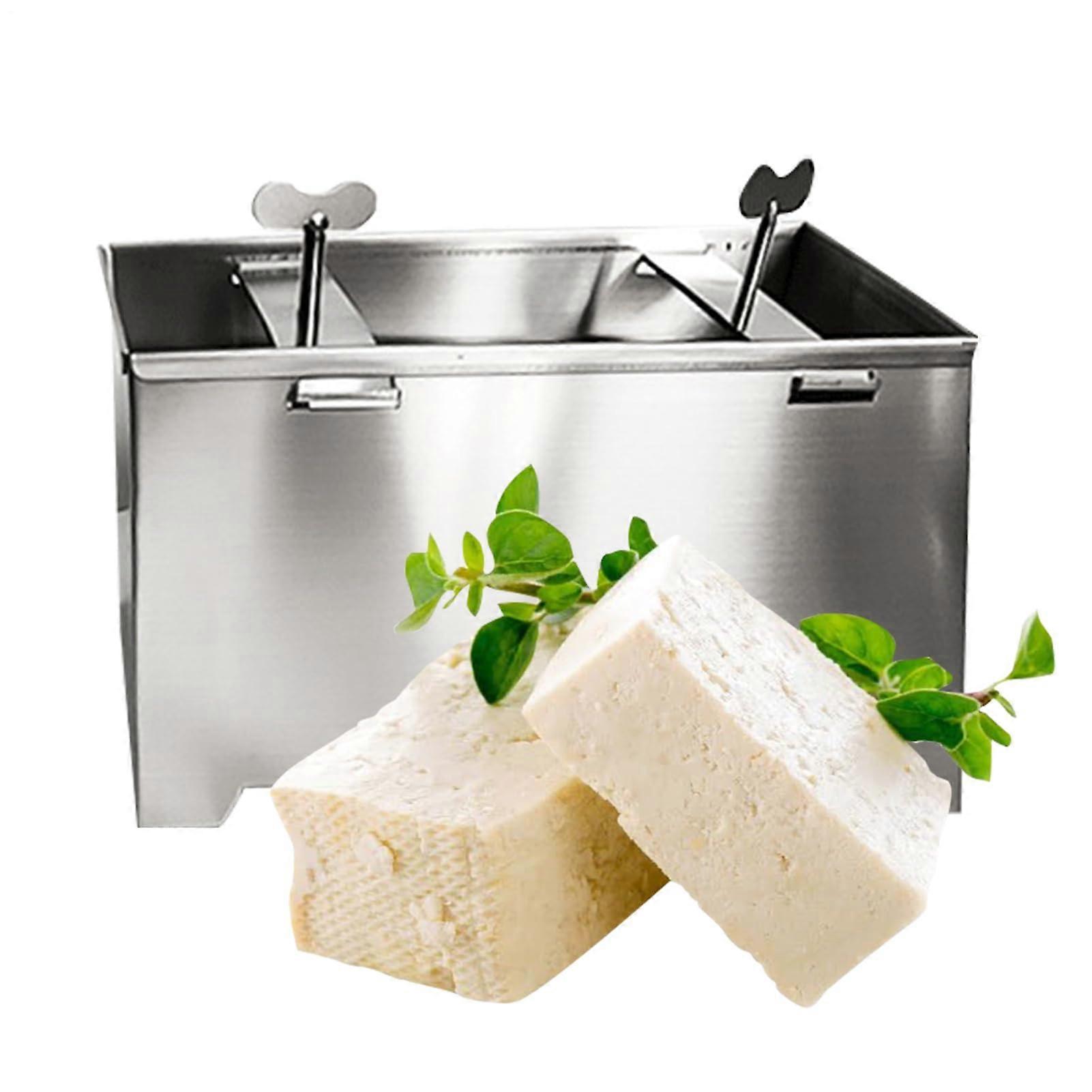 Stainless Steel Tofu Press Bean Curd Mold with Adjustable Pressure and DoubleLayer Draining