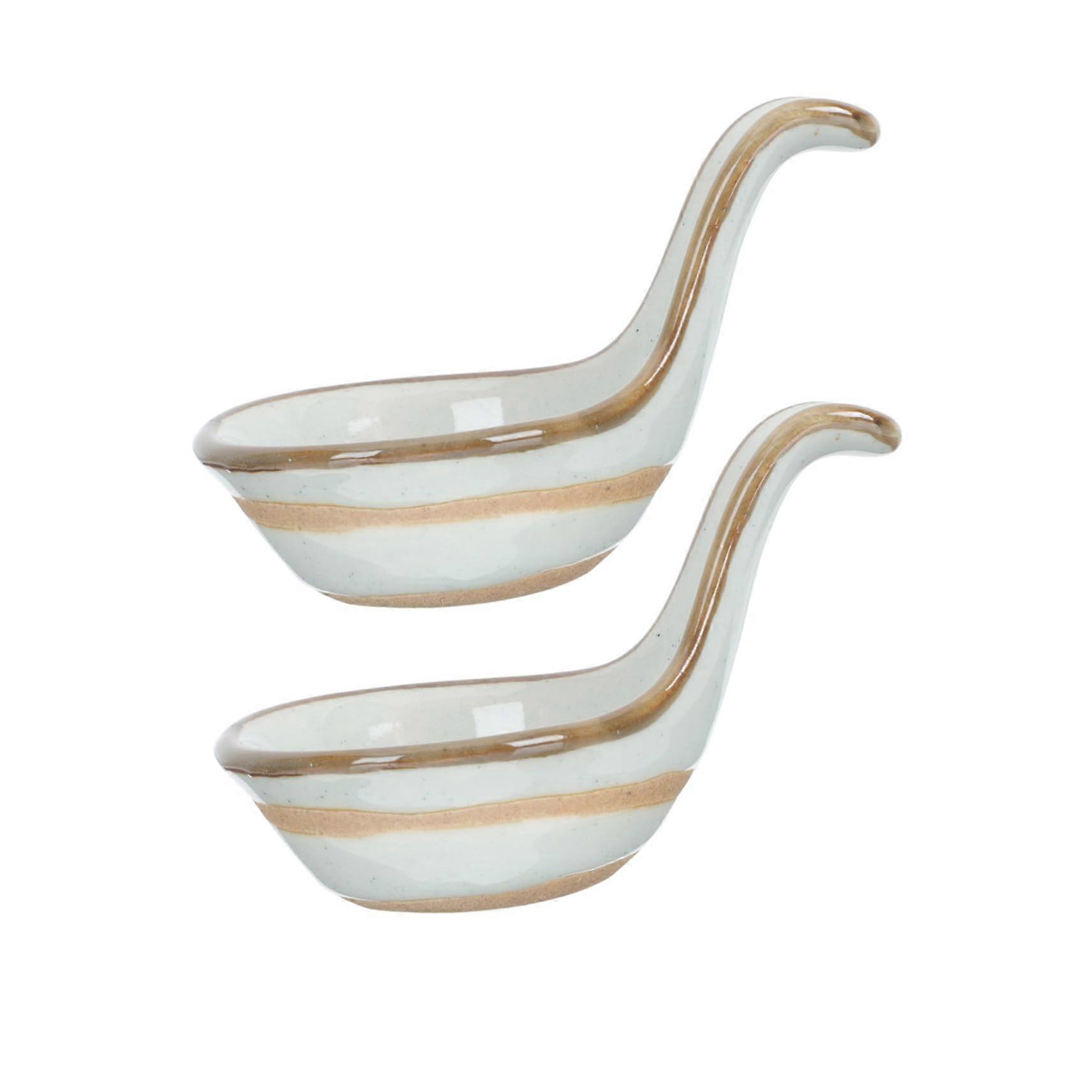 2Pcs Ceramic Sauce Dish Set with Creative Table Decoration for Sushi, Appetizers and Condiments
