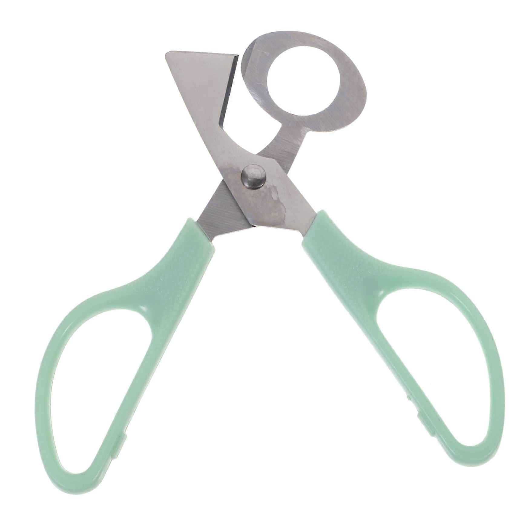 Stainless Steel Eggshell Scissors Quail Egg Opener Tool with Ergonomic Grip for Precise Cutting