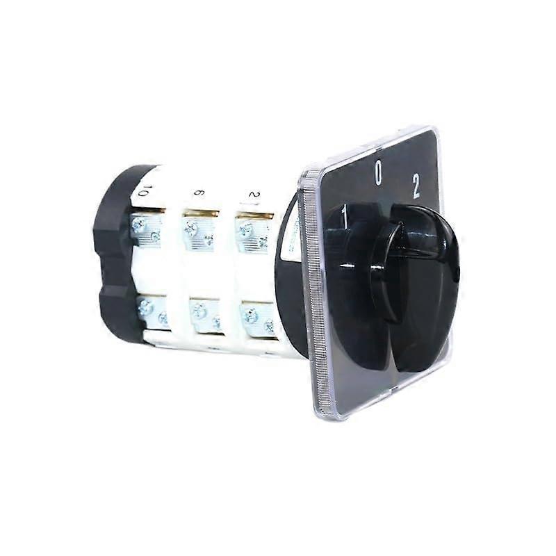 3 Position Rotary Cam Switch 50A 660V 3 Pole 12 Screw Panel Mount ONOFFON Changeover