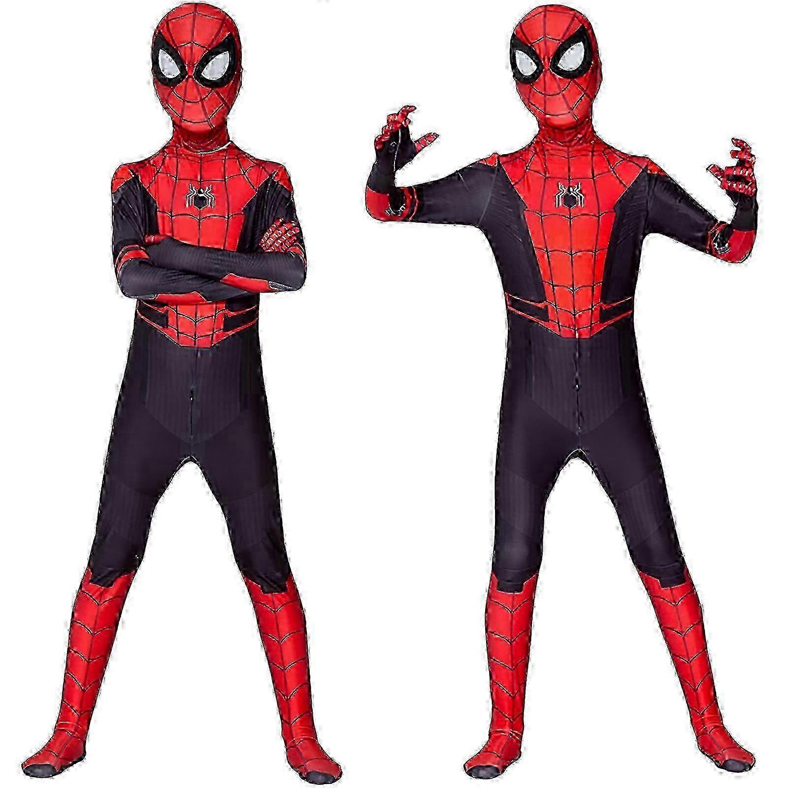 Spider-man Spiderman Costume Adult Kids Cosplay Outfit For Men Boy Fancy Dress-d -CN