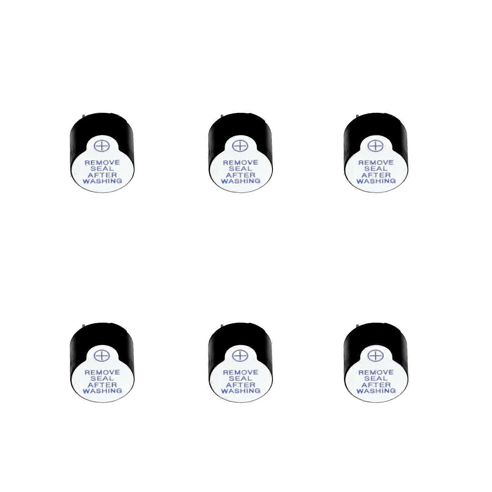 6 Pcs 12V Piezo Buzzer Alarm with Clear Sound, Mini 12mm Compact Size for Easy PCB Integration
