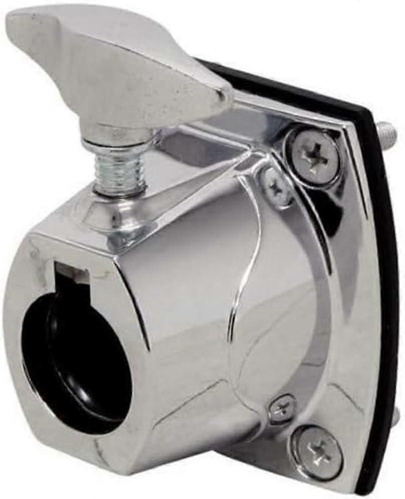 Silver Drum Mounting Rosette 3.6 cm Hole Spacing for Gewa Basix Tom, Stable Hardware Connection