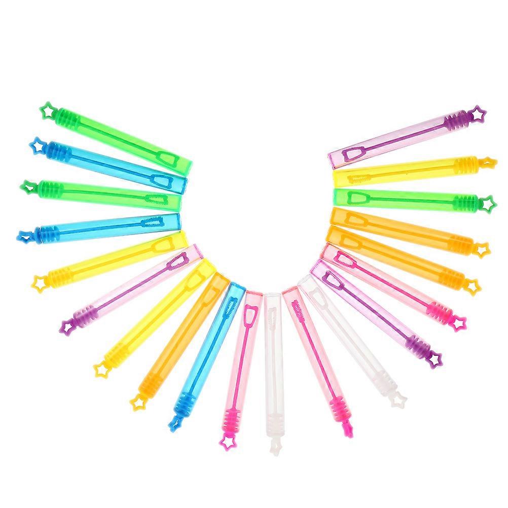 Empty Bubble Wands Plastic Tubes for Bubble Making 30Pcs Mixed Color