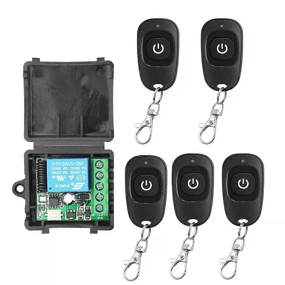433Mhz Universal Wireless Remote Control Switch DC 12V 1CH Relay Receiver Module RF EV1527 Learning Code Transmitter