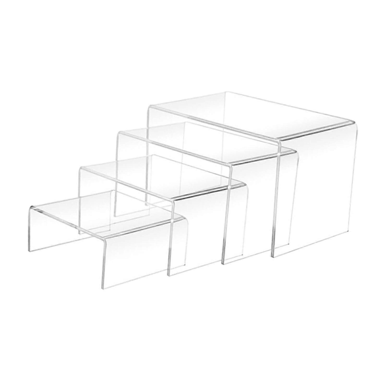 Acrylic Display Stand Clear MultiTier Riser Shelf for Jewelry Purse  Showcase