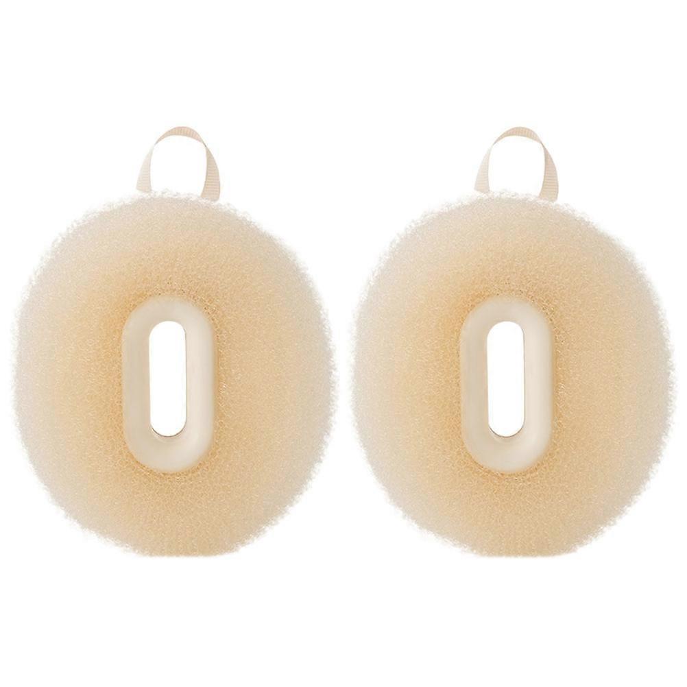 Bath Scrubber Shower Ball for Bath with 4Pcs Beige Cleaning Balls