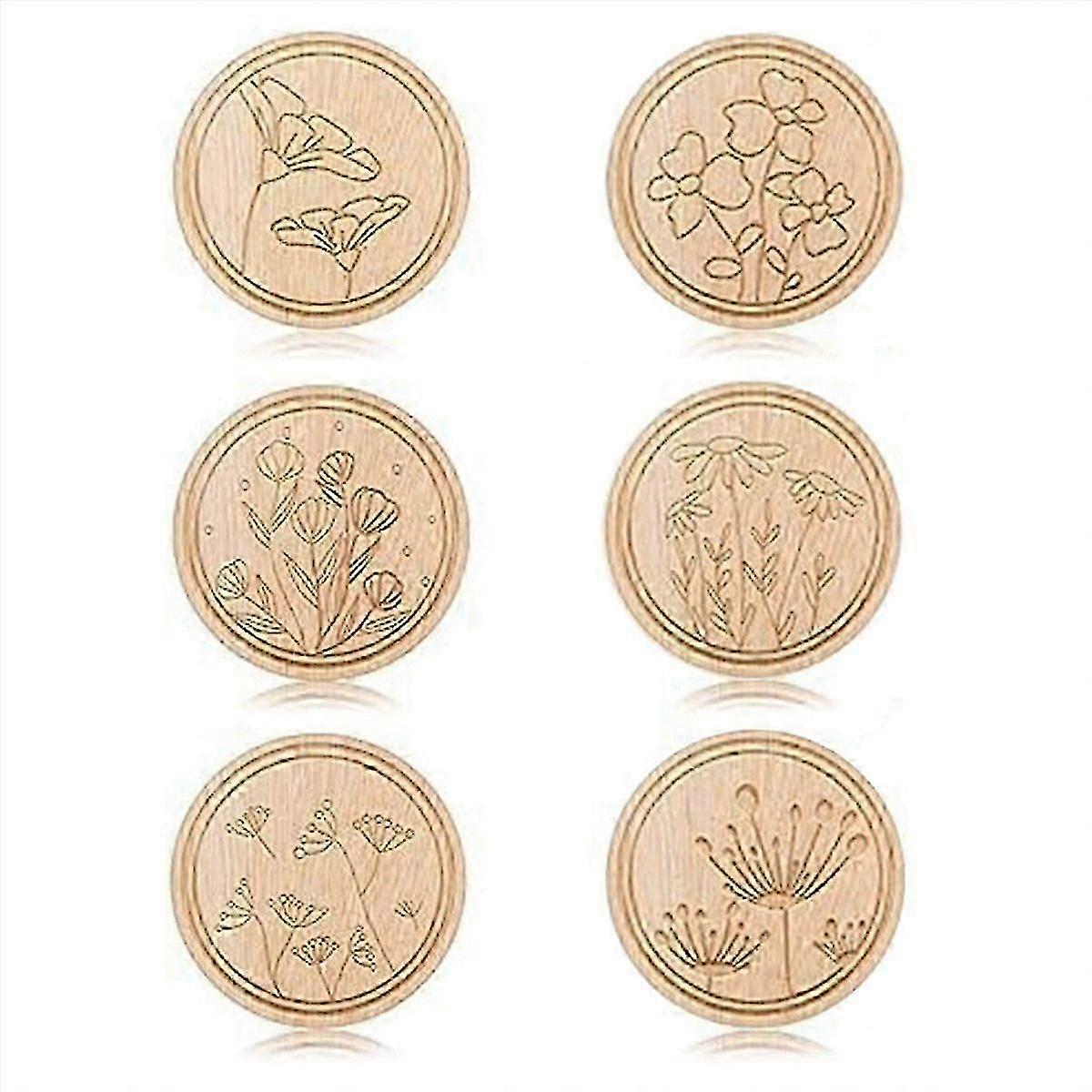 6 Pieces Flower Patterned Needle Keepers, Needle and Pin Holders