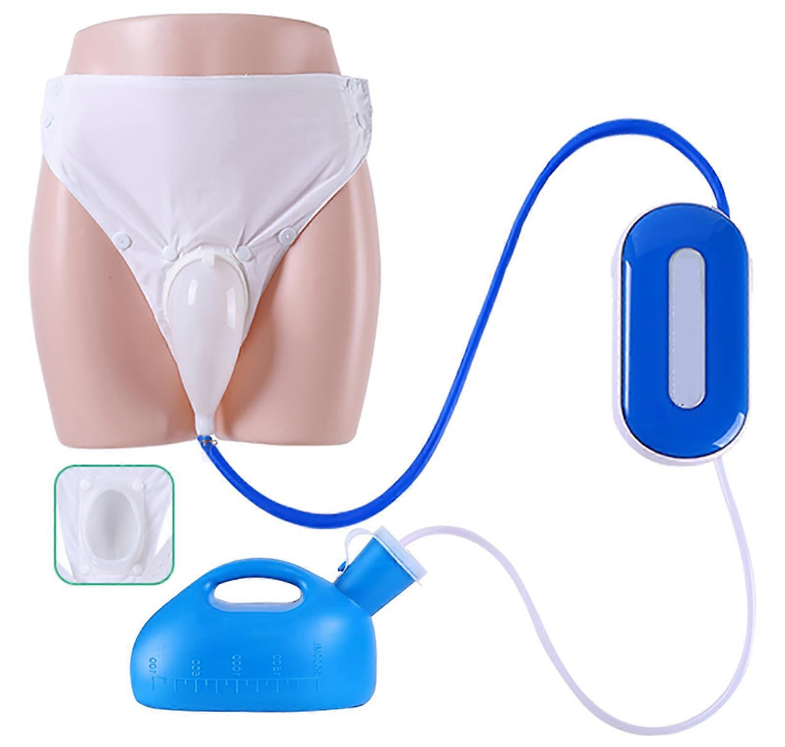 2000ml Portable Urine Collector with Automatic Suction and Smart Detection for Elderly Bedside Use