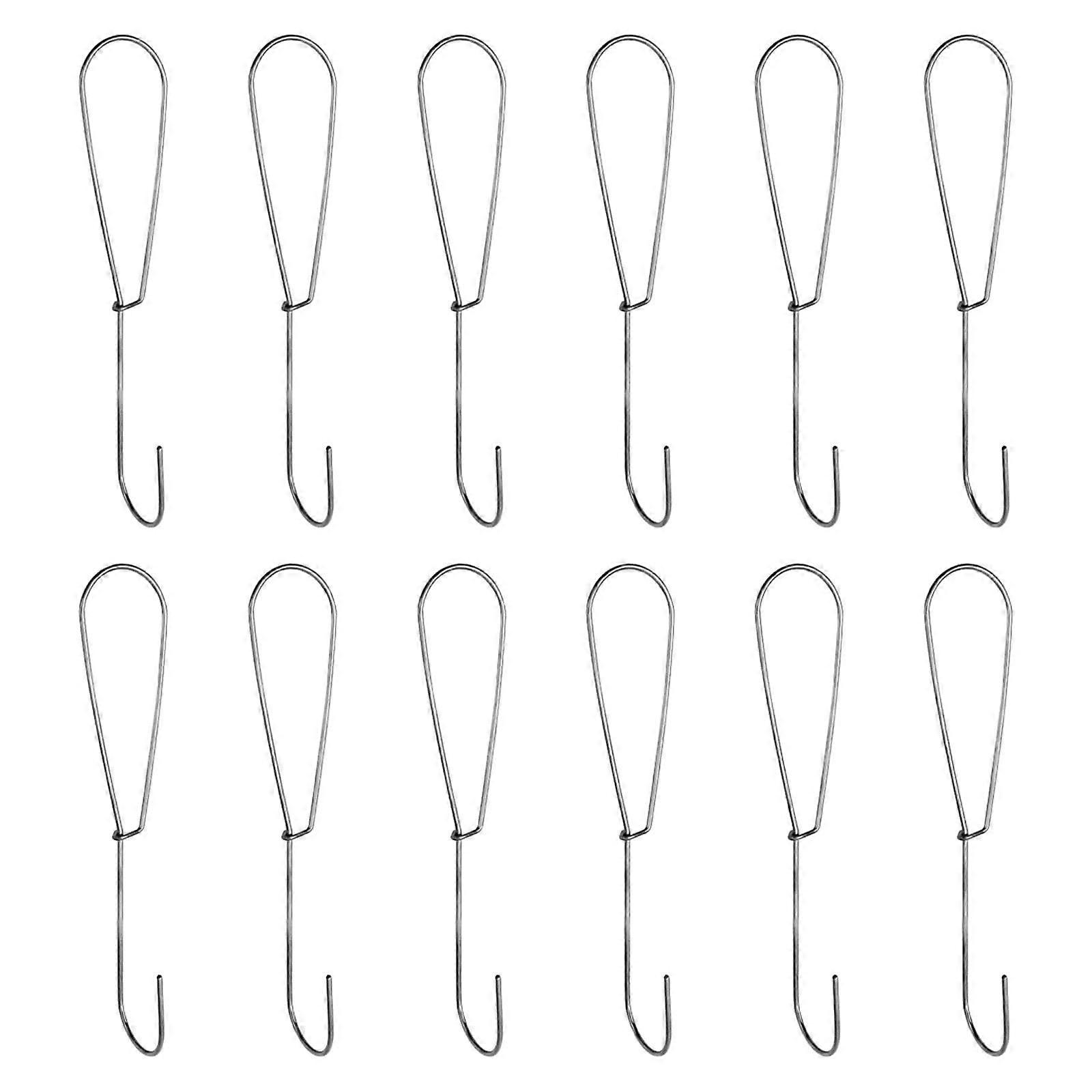 12 Pack Durable Iron Sewing Pattern Hooks for Easy Organizing and SpaceSaving Storage 220mm