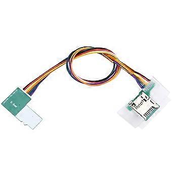 Voor de NGC Disk-Free Flippydrive met TF-kaartverlengkabel, raadpleegt u de kolom 'NARROW PCB' in de handleiding van de host.