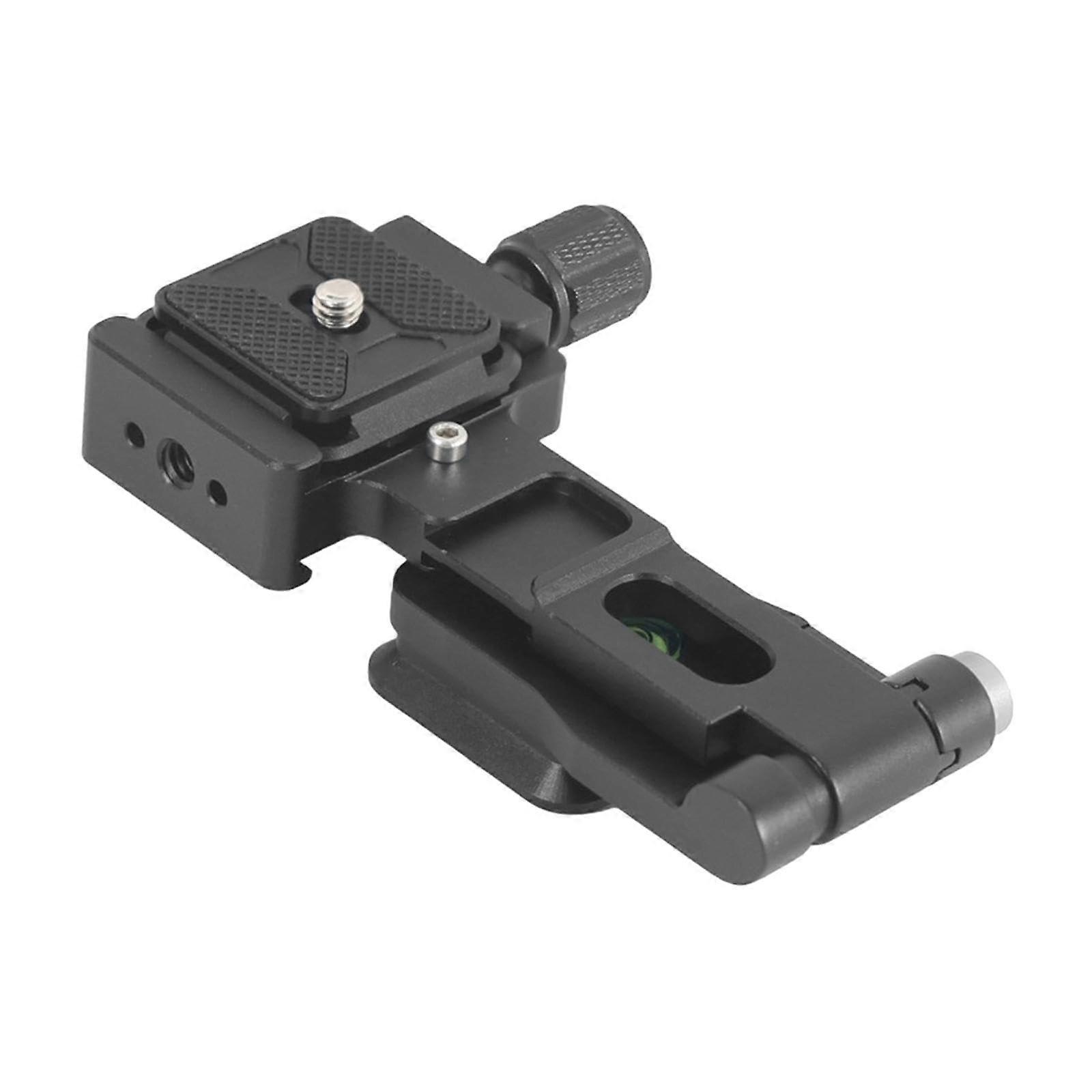 Camera L Bracket with Quick Release Plate Aluminum Alloy Foldable Vertical Horizontal Mount