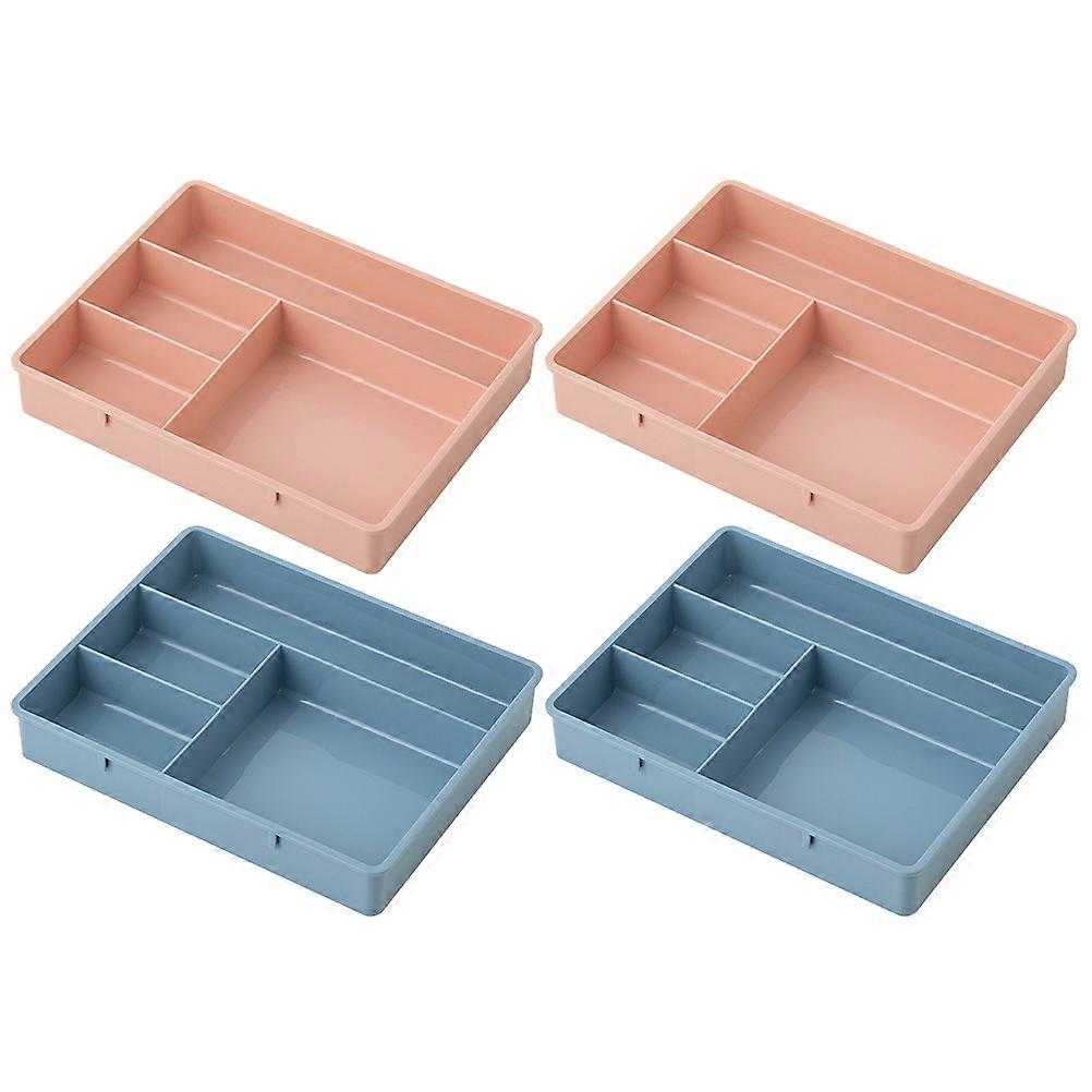 Drawer Organizer Desk Container for Storage Use 4Pcs Office Storage Bins