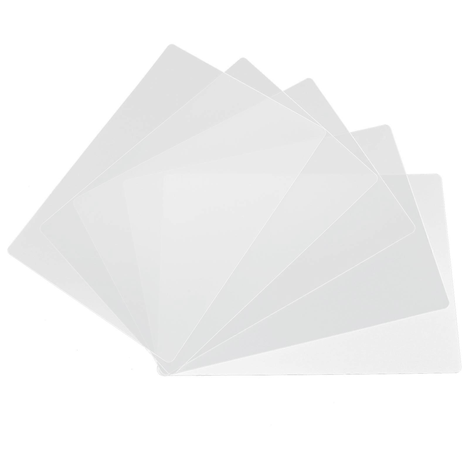 Desk Writing Pad Plastic Reusable Exam Pad for Writing Use 25Pcs Transparent