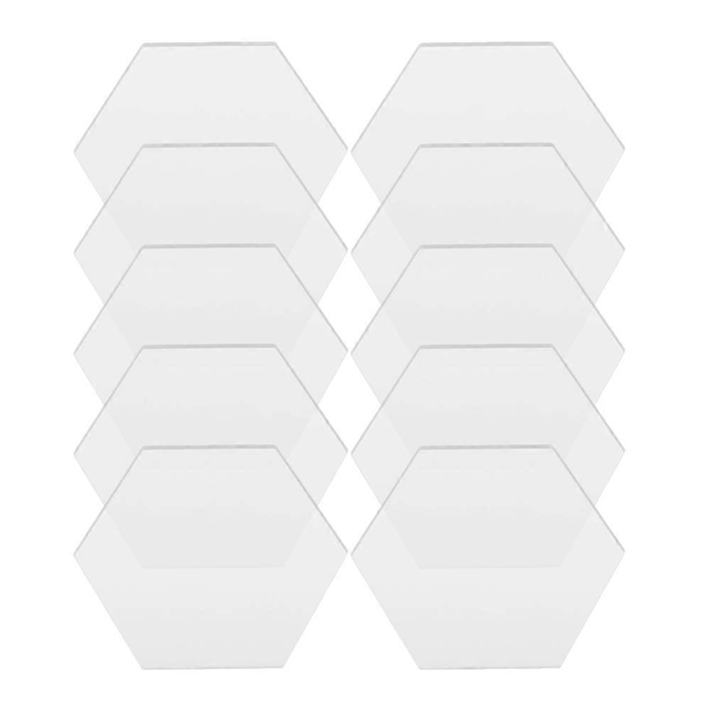 Transparent Acrylic Place Cards for Table Setting with 20Pcs Hexagonal Cards