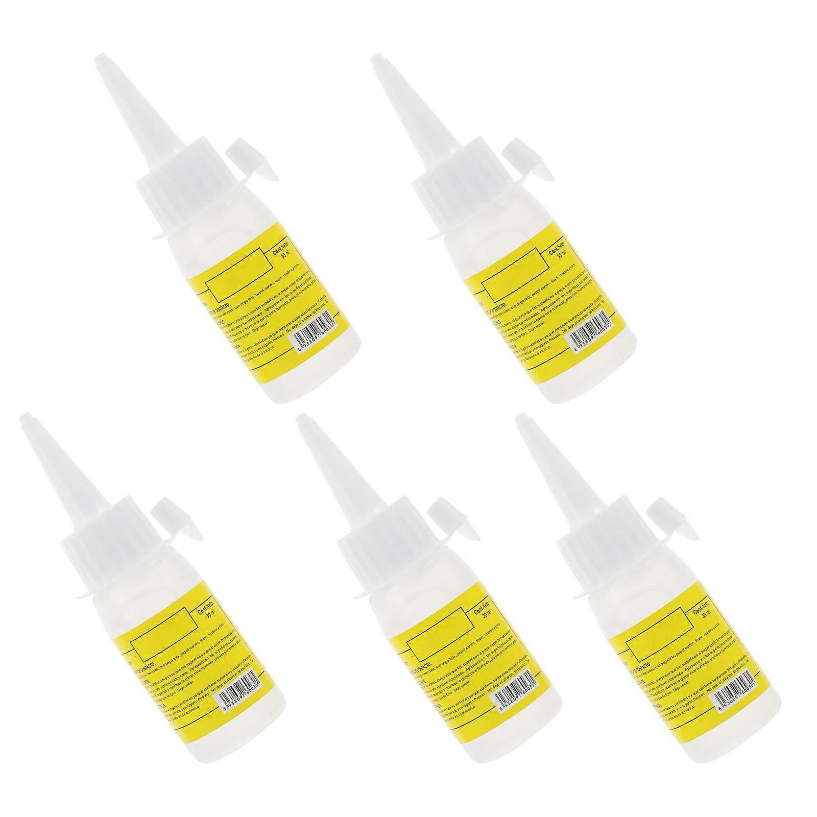 5Pcs Transparent Glue Dropper Bottle for Storage Plastic Applicator Set