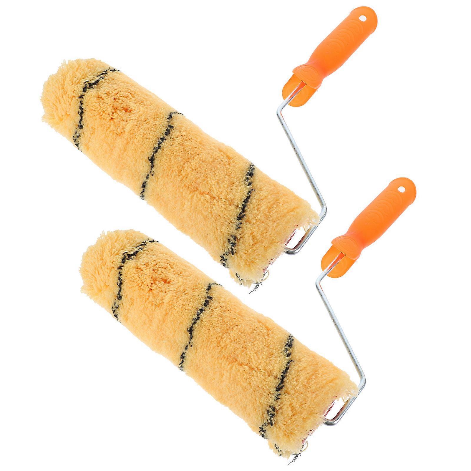 Paint Roller Tool Roller Brush for Cleaning Use 2Pcs Painting Rollers