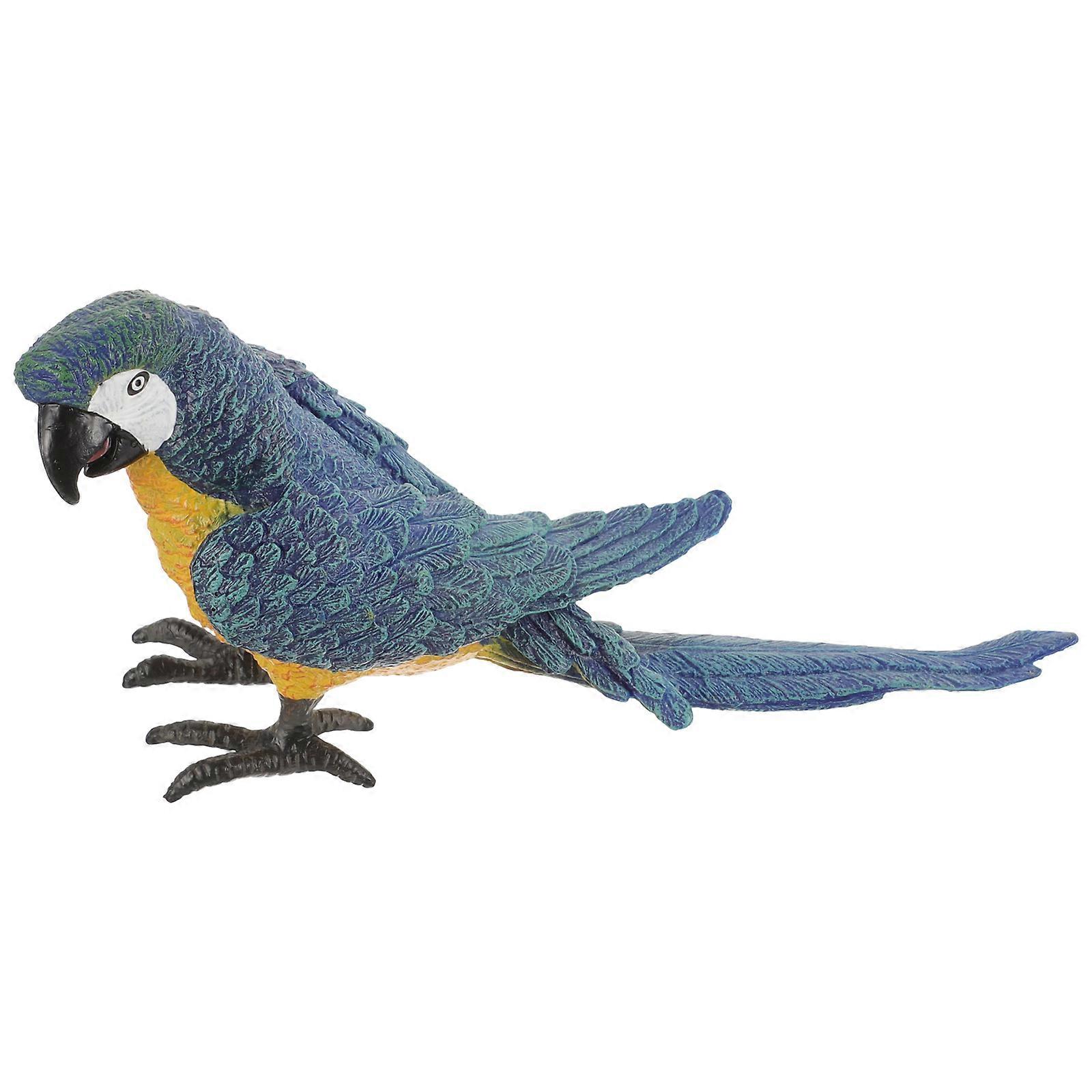 Simulation Parrot Mini Parrot Model Decorative Figurine for Garden Decoration