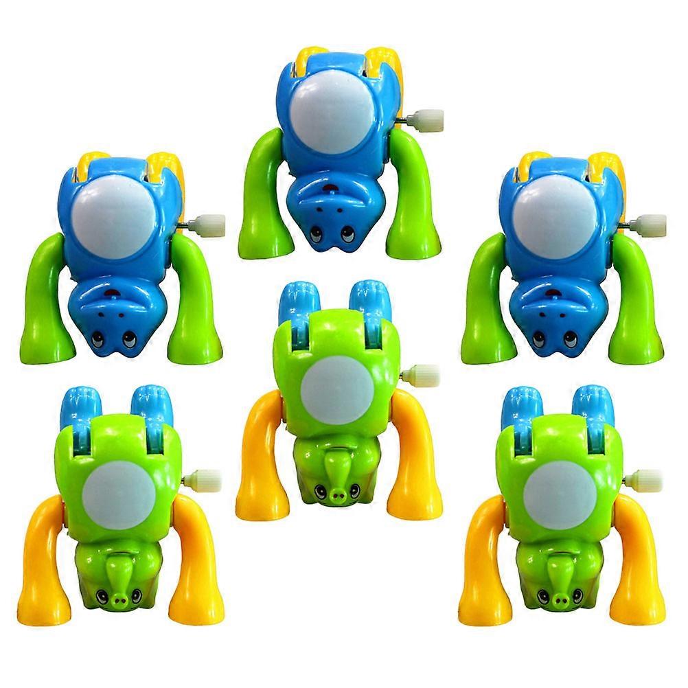 Funny Somersault Toy Clockwork Toy for Playing 6Pcs Assorted Colors