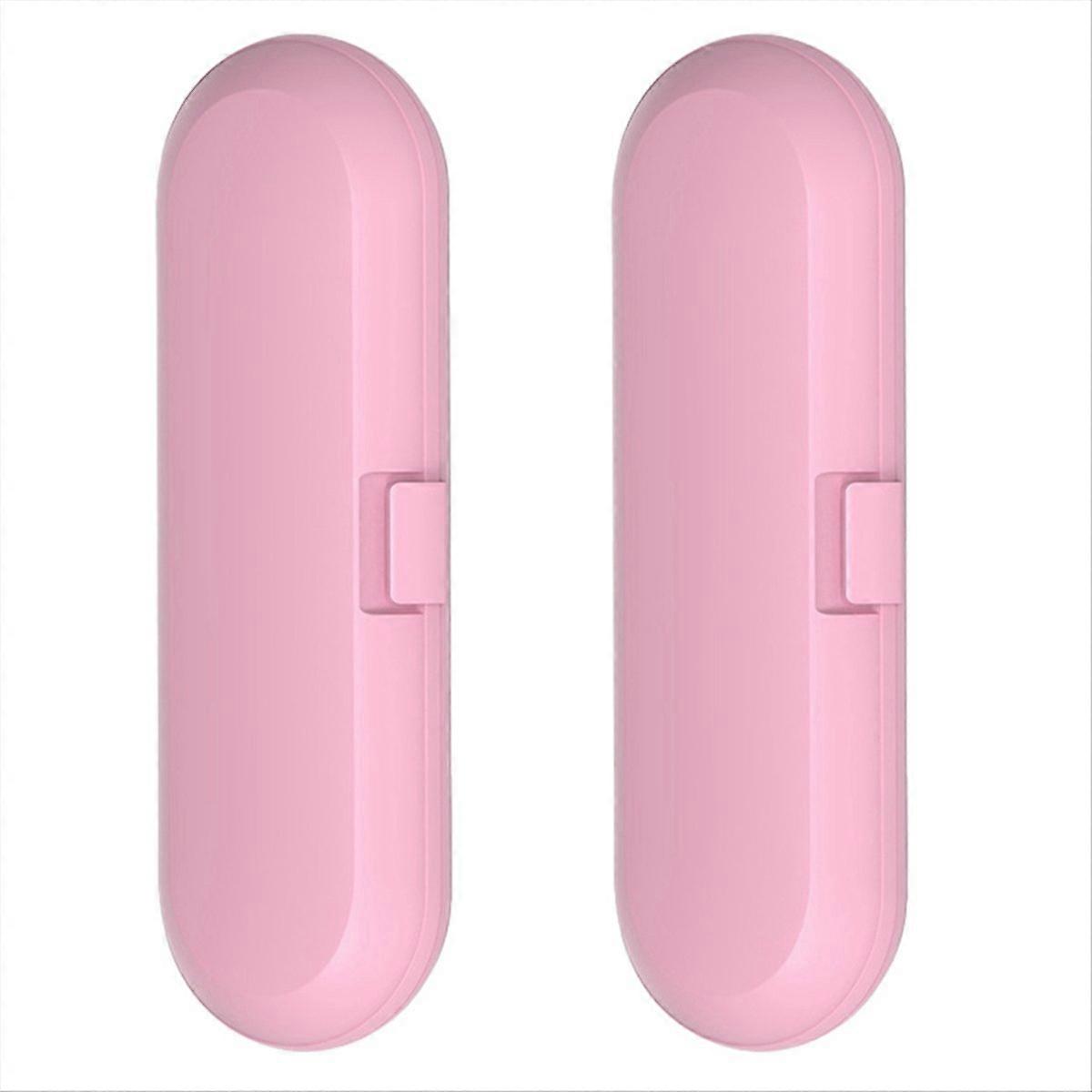 2 st. eltandborste, reseaskar för universal, rosa