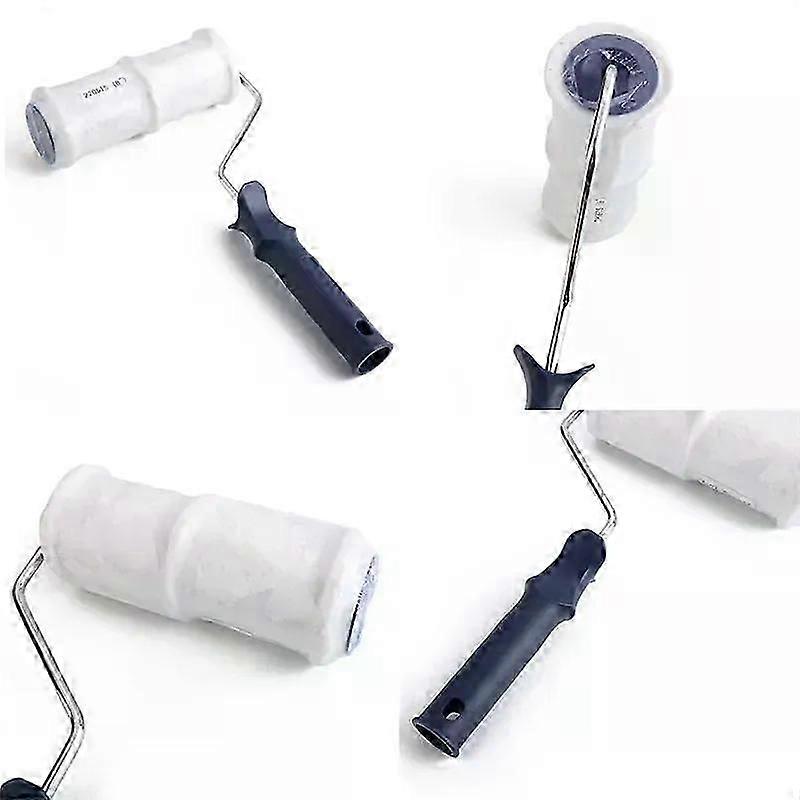 Imitation Brick Pattern DIY Art Paint Texture Rolling Flower Roll Paint Roller Tool Brick Embossing Roller for Wall Decoration