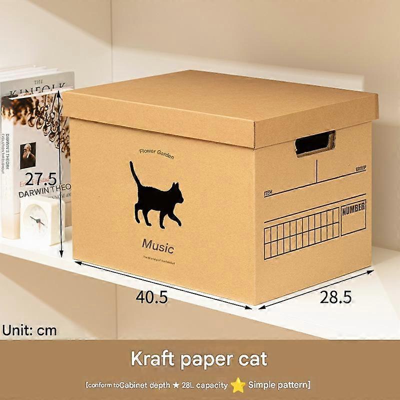 Car Trunk Paper Storage Box With Lid For Office