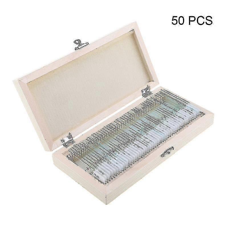 Microscope Slides 25/50/100 Pcs Kids Plastic Prepared Microscope Slides