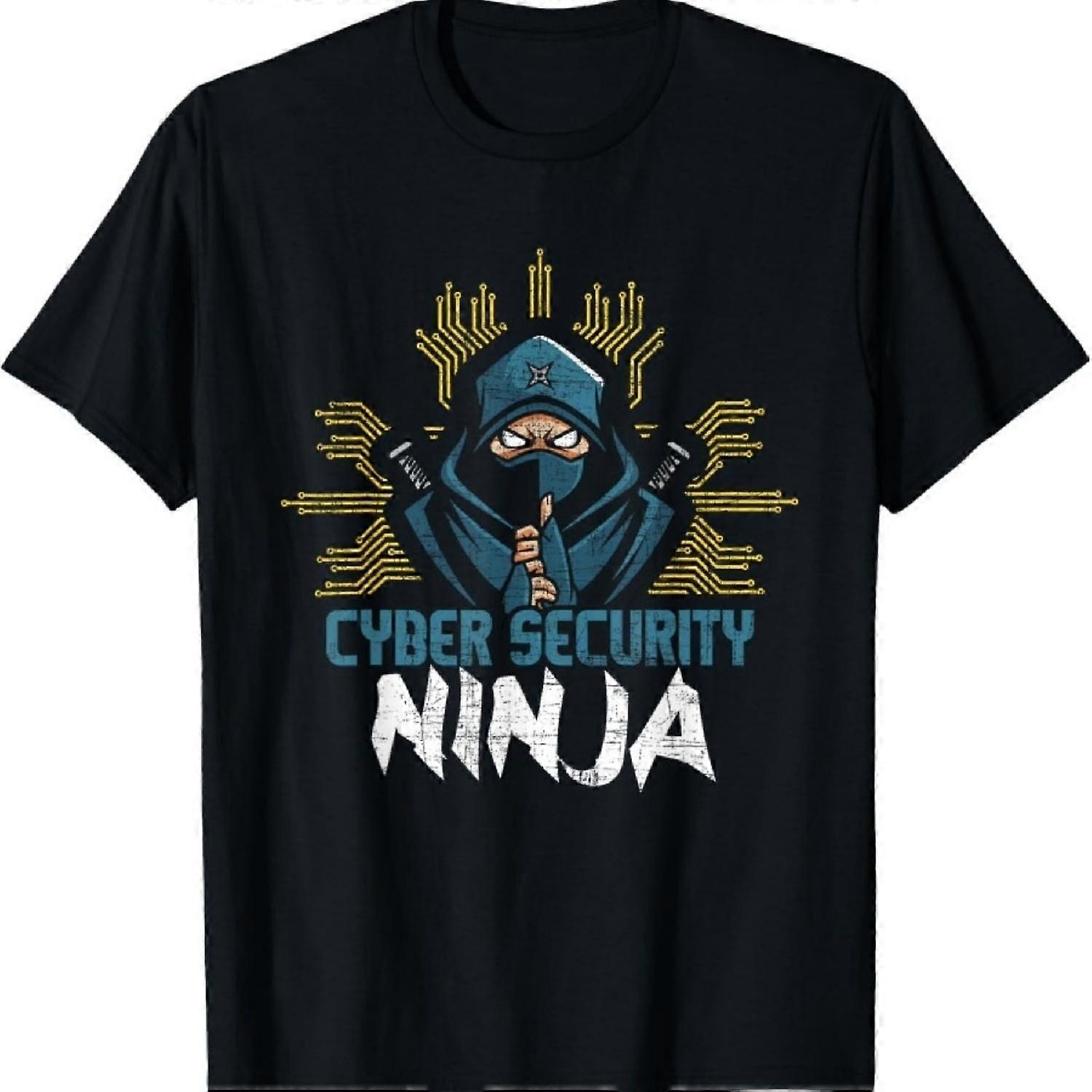 Cyber Security Ninja - Computer Programmer White Hat Hacker T-Shirt