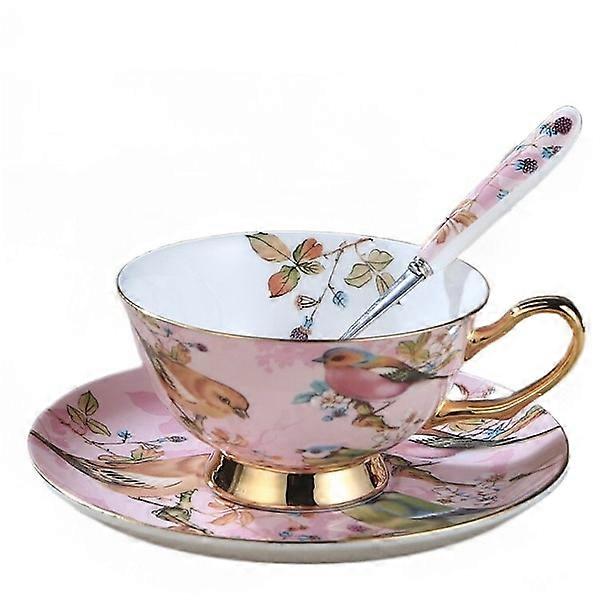 European Bone China Coffee Cup Set, Creative Ceramic Phnom