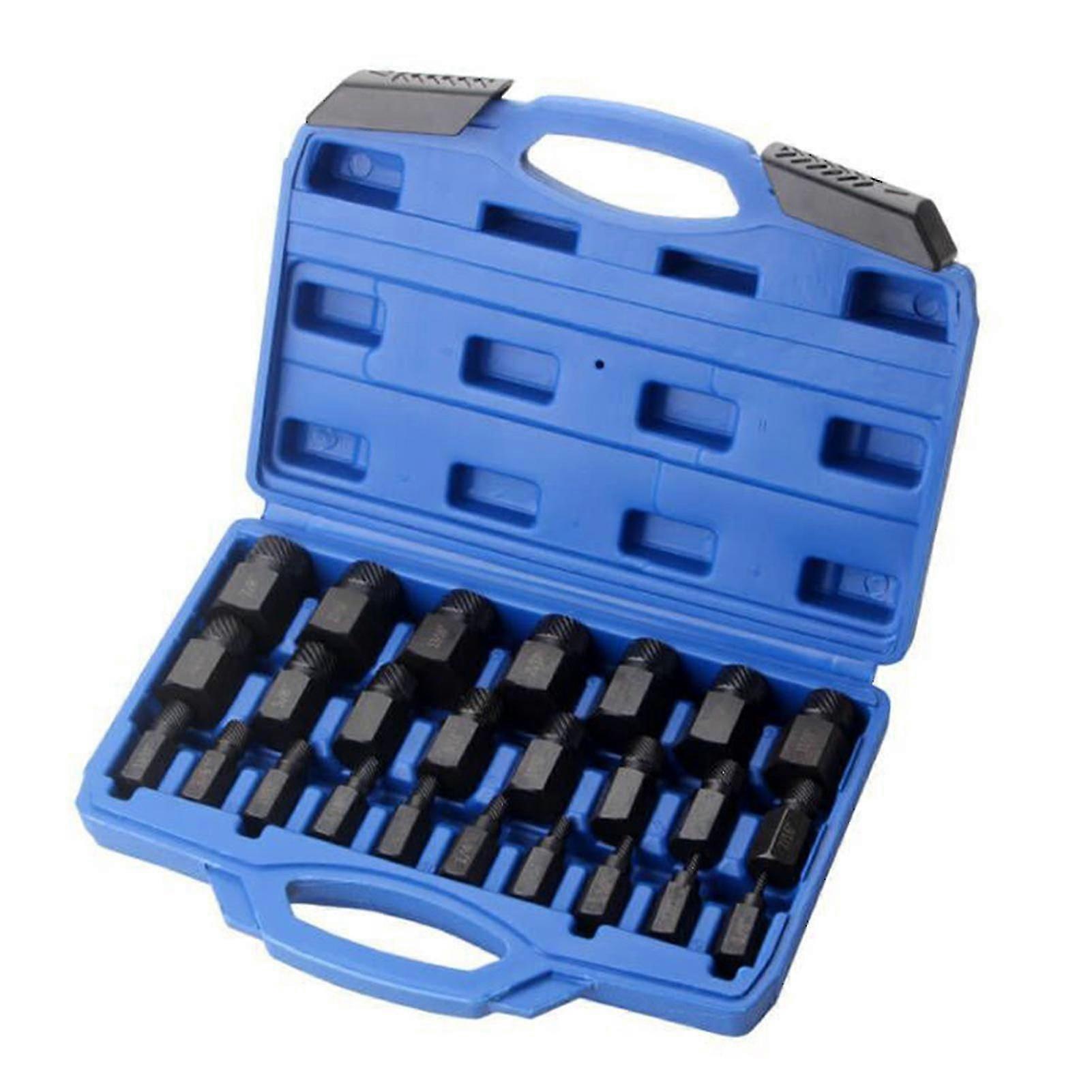 25pcs Screw Extractors Multifunction High Hardness Broken Nut Screw Extractor Tool Kit For Workshop