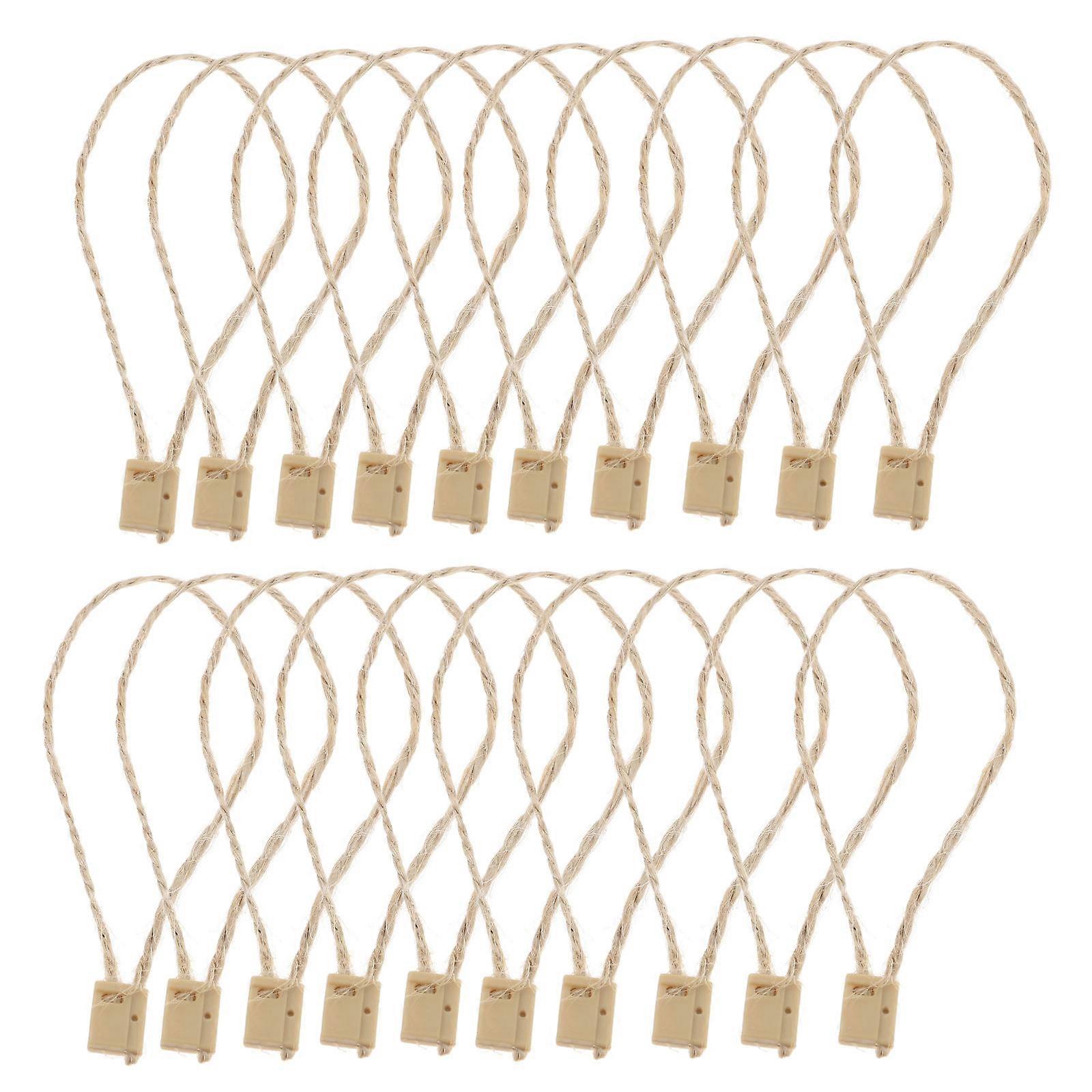 Hemp Twine String Rustic Tag Rope for Decoration 100Pcs Easy to Attach