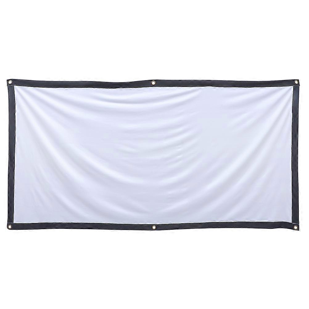 Polyester Projector Screen for Projector 1Set Foldable White Projection Screen