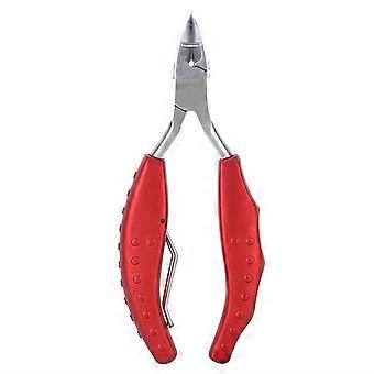 Tåneglklipper i rustfritt stål, verktøy for inngrodd tånegl for tykke negler, medisinsk negltrimmer med presisjonskonstruert buet design, ergonomisk