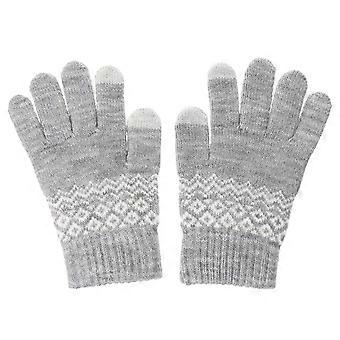 Winter Touchscreen Gloves Thickened Knitted Gloves for 1Pair
