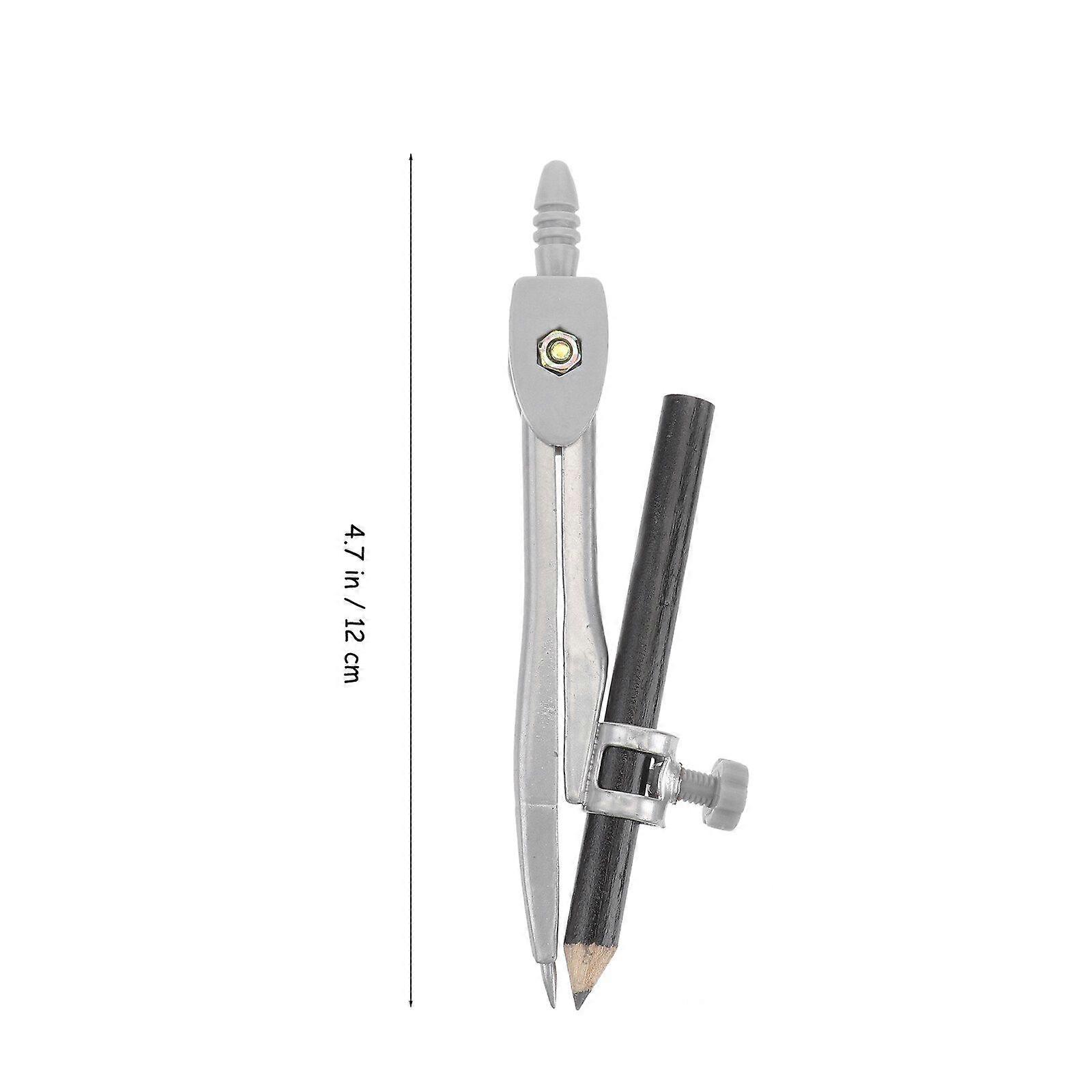 Professional Compass for Geometry Precision Compass with Pencil Holder for Math